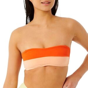 Orange and Peach Bandeau Top
